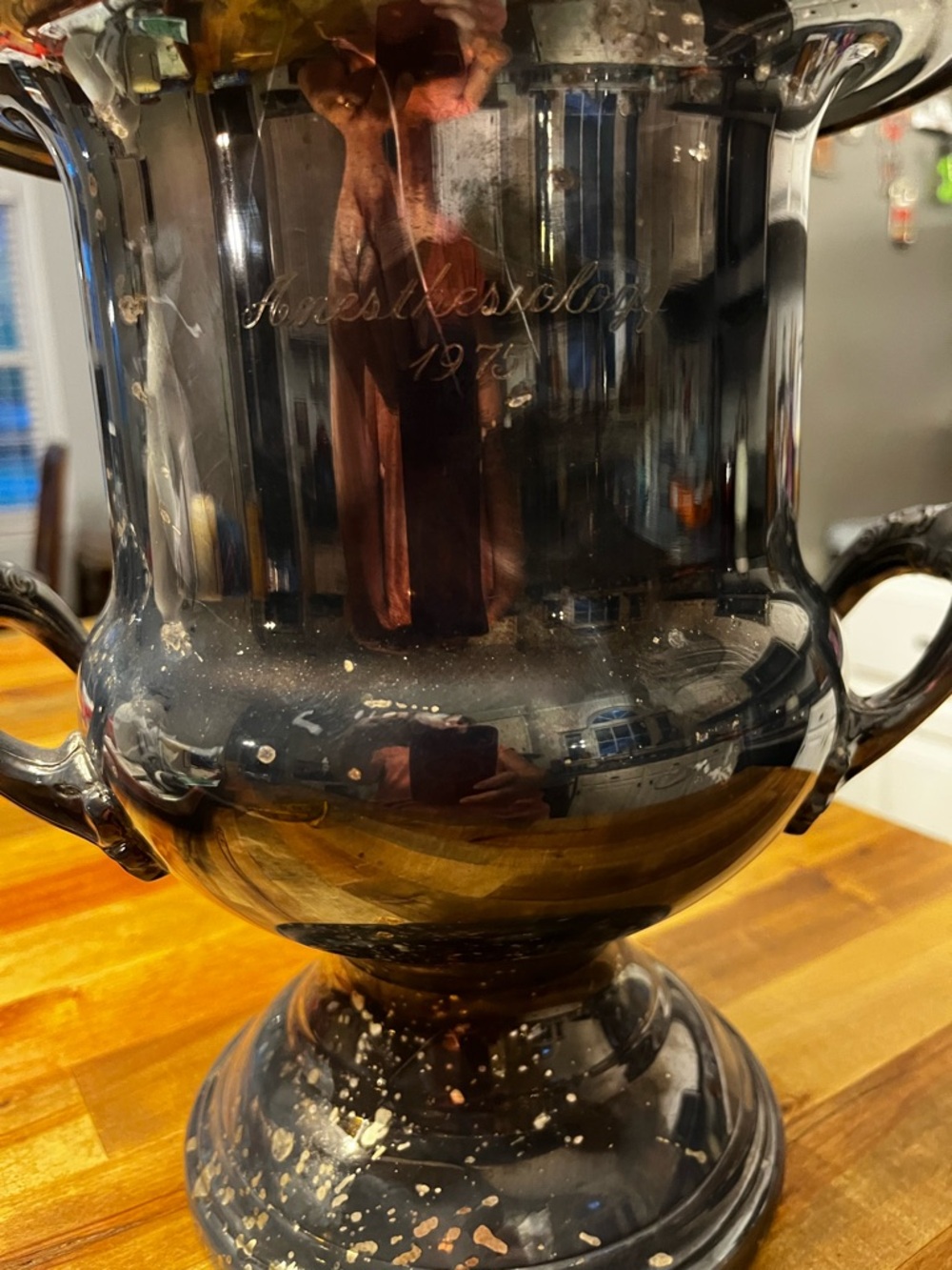 Vintage Silver Plated Champagne Ice Bucket - Engraved Award Trophy - Picture 7 of 7
